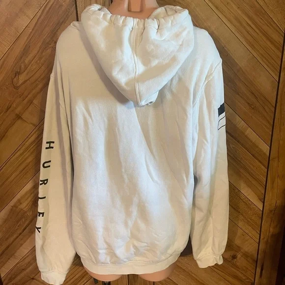 Hurley Men’s Large Tan Pullover Hoodie Small Flaws - Picture 10 of 11